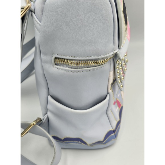 Disney Danielle Nicole Backpack Womens Princess Castle Studded Purse Bag - Picture 4 of 15